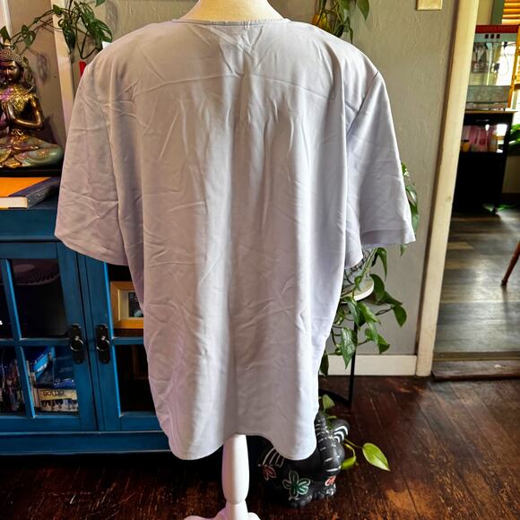 Vintage RR Russ Light Blue Embroidered Blouse - Size 18 - Picture 4 of 6